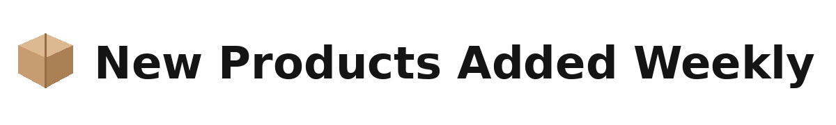 Home new products added weekly badge