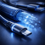 Futuristische Kabeltechnik Mit Leuchtenden Fasern 150x150